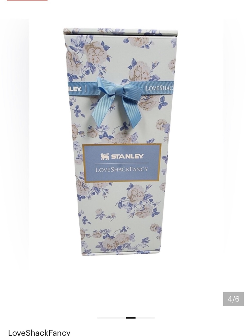 Stanley x Love Shack Fancy Everblooming Rosettes 20oz All Day Slim Bottle NEW - Picture 3 of 6
